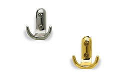 coat hook 4123 COAT HOOK 4123, design coat hooks. Mital manufactures coat hooks: die-cast zamac coat hook with screws.